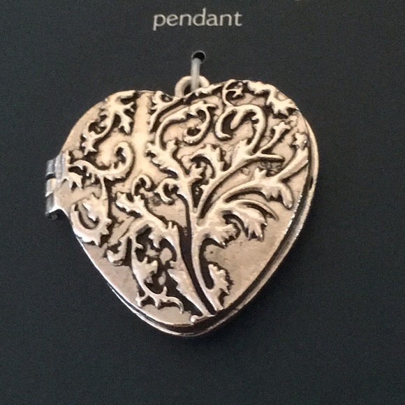 New Gorgeous Heart Magnet Locket Foliage Pendant - Picture 1 of 4